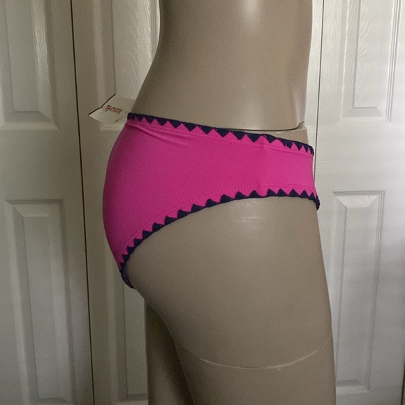 Lucky Brand Shell Stitch Pink Bikini Bottom, Women's Size S - Picture 3 of 11